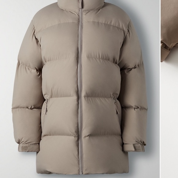 Aritzia Mega Puff Mid in Modern Taupe Size 1 - Picture 4 of 9